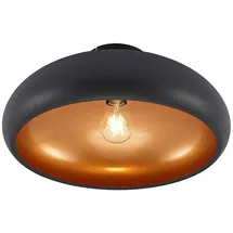 LINDBY Gerwina 1-flammig rund schwarz/gold