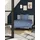 BIERBAUM Senci Uni Optik Blau 155 x 220 cm + 80 x 80 cm
