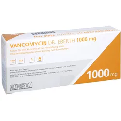 VANCOMYCIN Dr.Eberth 1000mg P.z.H.e.Inf./L.z.Einn. 5 St