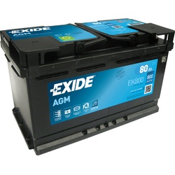 Exide EK800 AGM-Batterie 80Ah