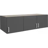 Rauch Schrankaufsatz RAUCH "Bremen", grau (graumetallic), B:136cm H:39cm T:54cm, Holzwerkstoff, Möbelaufsätze, Schrankaufsatz