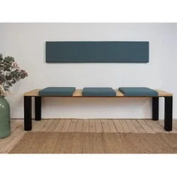 Lycce XXL Wandkissen Wandpolster, Polsterstoff, 150cm  taupe oder blau
