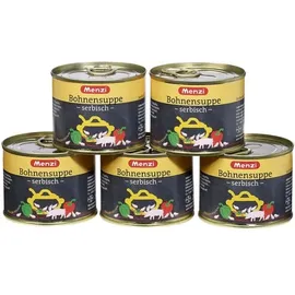 Menzi Eintopf serbische Bohnensuppe 5 x 200,0 ml