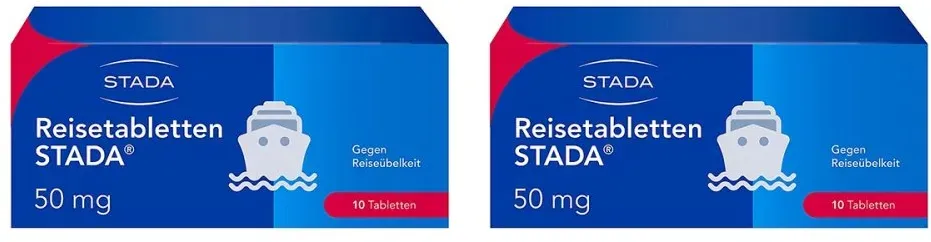 Reisetabletten STADA 50mg Dimenhydrinat bei Reiseübelkeit