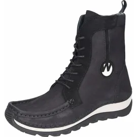 WOLKY Schnürschuh in schwarz 40