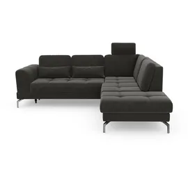 sit&more Ecksofa SIT & MORE "Bendigo L-Form", grau (anthrazit), B:258cm H:87cm T:226cm, Sofas, Ecksofa, inklusive Sitztiefenverstellung, Bodenfreiheit 15 cm, in 2 Fußfarben