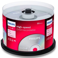 Philips DVD-Rohling 50 Philips Rohlinge DVD+R 4,7GB 16x Spindel