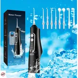 Munddusche Water Flosser Mit 4 Modi & 8 Düsen 310ML Waterflosser Kabellose  IPX7