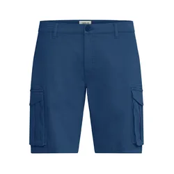 Cargoshorts SOLID "Cargoshorts SDKARIM", Herren, Gr. XL, N-Gr, blau (marineblaus), Obermaterial: 99% Baumwolle CO. 1% Elasthan EL., Hosen