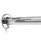 SOTECH 4 Stück Schrankstange 1000 mm RUND Ø 25 mm verchromt mit 8 Stück Stangenlager Garderobenstange Kleiderstange