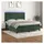 vidaXL Boxspringbett 180 x 200 cm Dunkelgrün