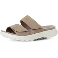Gabor Rollingsoft Pantolette 66.811.30, Samtchevreau (Veloursleder), Sand (Micro) 40 1⁄2 / beige 40,5
