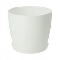 Kadax Matte Blumentopf mit Untersetzer, aus Kunststoff, 12 cm,