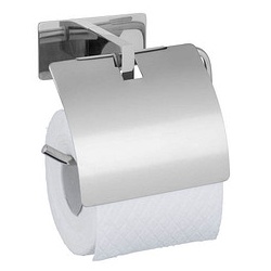 WENKO Toilettenpapierhalter Genova Shine silber, glänzend