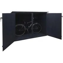 Proregal Fahrradgarage 1er Fahrradbox Anthrazit 184x152x98 cm