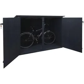 Proregal Fahrradgarage 1er Fahrradbox Anthrazit 184x152x98 cm