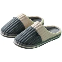 Generisch Pantoffeln Damen Atmungsaktive Hausschuhe Winter Gästepantoffeln Mit Rutschfester Sohle Gemütliche Indoor Pantoffeln Für Hotel (Grey, 42) - 42 EU