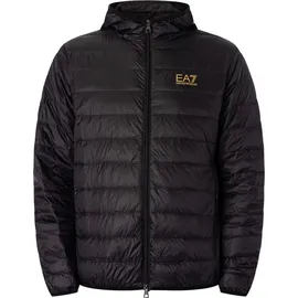 EA7 Gewebte Daunenjacke - Schwarz - XL