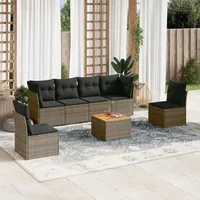 Festnight Gartenlounge mit Stauraum Rattan Garten Loungemöbel Set Ecksofa Garten Lounge Sofa Outdoor Polyrattan Gartensofa Terrasse Ecklounge Terrassenmöbel Gartenmöbel