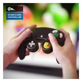 CSL Nintendo-Controller Gamepad schwarz GameCube / Wii