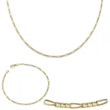 FIRETTI Multipack Schmuck Geschenk Gold 333 Figarokette