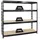 Proregal Profi Schwerlastregal Rhino HxBxT 180x200x60cm Fachlast 500kg 4X Spanplatten-Ebenen 16mm Garagenregal, Lagerregal, Steckregal, Weitspannregal