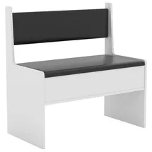 VCM Truhenbank Esal Weiß 80 x 80 x 42 cm