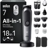 Braun All-In-One Series 7, 18-In-1 Multigroom, Barttrimmer, Nasenhaartrimmer, Ha