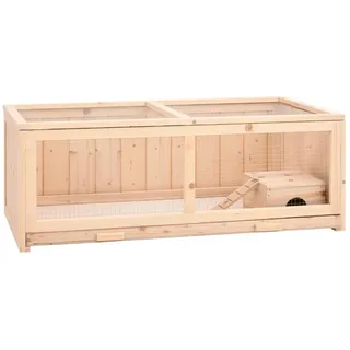 vidaXL Hamsterkäfig 104x52x38 cm Massivholz Tanne