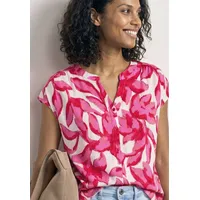 STREET ONE Damen Shirt mit Knopfleiste und Print - 38
