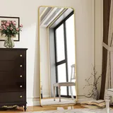 Standspiegel mit Abgerundeten Ecken 53x163cm Runden Ecken Ganzkörperspiegel mit
