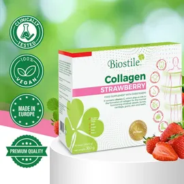 Biostile Collagen Strawberry Beutel 30 St.