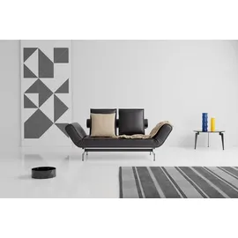 Innovation Living Schlafcouch Kunstleder 2-Sitzer Schwarz