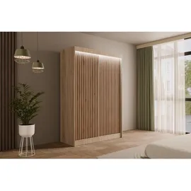 altdecor Schiebetürenschrank VILANv2 120 x 215 x 61 cm Sonoma Eiche/Wotan