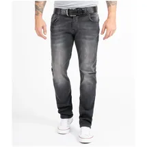Rock Creek Straight-Jeans Regular Fit Dunkelgrau 42/38