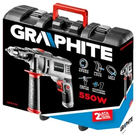 Graphite Bohrhammer 550 W, Spannfutter 13 mm, Bmc