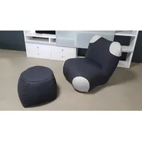 Freistil Rolf Benz Sessel mit Hocker Pandabär ROLF BENZ