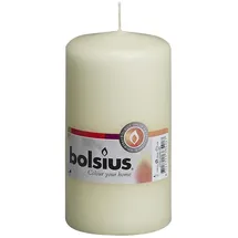 Bolsius Stumpenkerze 13 cm elfenbein