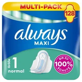Always Maxi Normal Binden Größe 1 Flügel 128 St.