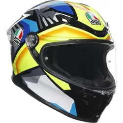 AGV K-6 S Joan Helm, blau-gelb, Größe XL für Männer