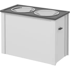 PawHut Futterstation mit Stauraum,