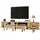Okwish TV-Board Lowboard 170x40x40 cm Braun Holz