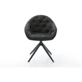 DeLife Gaio-Flex Kreuzgestell breit Schwarz 360° drehbar Wippfunktion,