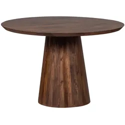 Esstisch Limit aus Mangoholz Ø 130 cm, Braun