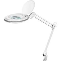 GOOBAY LED-Klemm-Lupenleuchte, 8 W, 650 lm, 1,75x Vergrößerung, weiß
