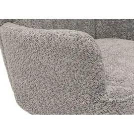 Mendler Lounge-Sessel HWC-K37 Chenille 75 x 80 x 75 cm grau mit Kissen