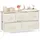 Relaxdays Schubladenbox Metall und Holz 100 cm x 54,5 cm x 30 cm beige
