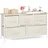 Relaxdays Schubladenbox Metall und Holz 100 cm x 54,5 cm x 30 cm beige