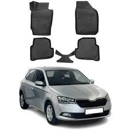 Omac 6614444 Fußmattensatz Menge: 4, Schwarz TPE (thermoplastischer Elastomer)