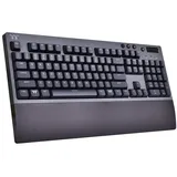 Thermaltake W1 Wireless Gaming Keyboard grau/schwarz, MX RED, USB/Bluetooth, DE (GKB-WOW-RDSNGR-01)